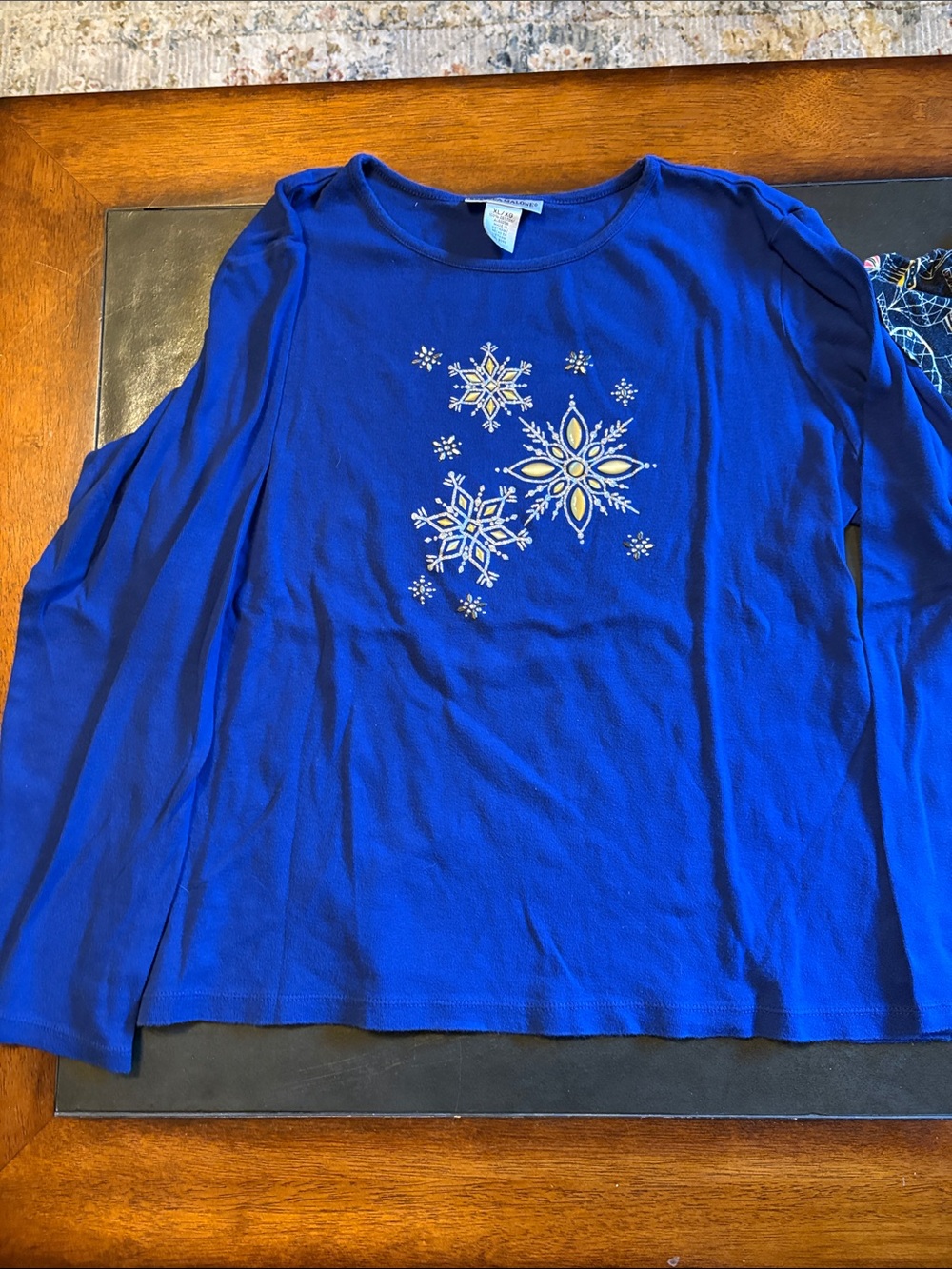 Rebecca Malone Royal Blue Crewneck Top